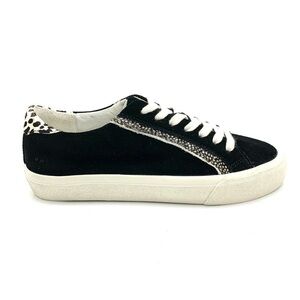 Madewell Sidewalk Low-Top Sneakers in Suede and Spot Calf‎ Hair Size 5